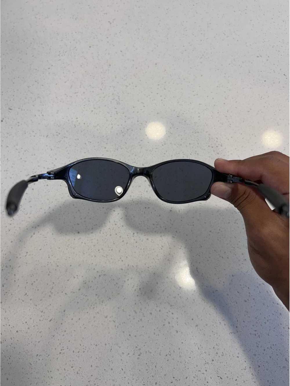 Black Frame Sunglasses with Dark Lenses